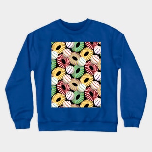 Abstract 3D Geometric Shapes Pattern Crewneck Sweatshirt